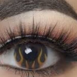 New Black Flame Halloween Contact Eyewear SALE $$